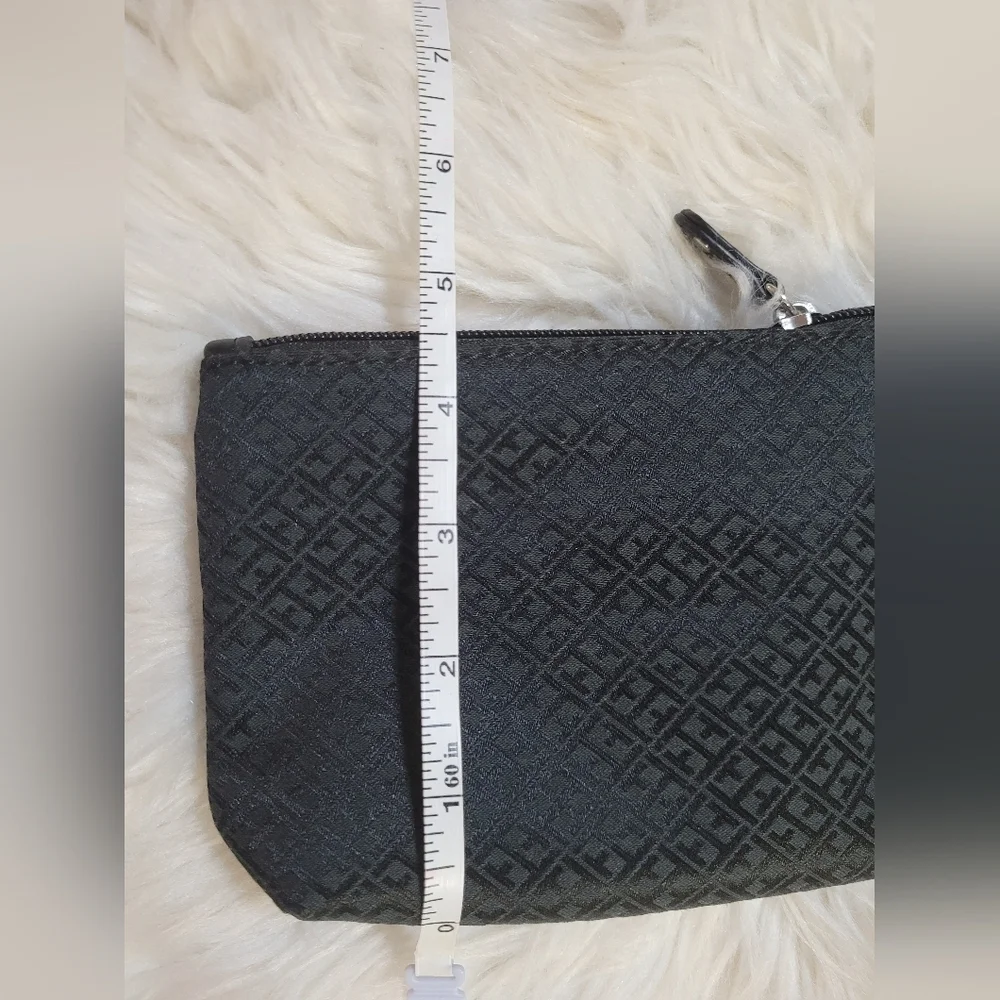 Tommy Hilfiger Stripe Continental Wallet-Black/White/Grey